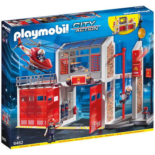 Набор с элементами конструктора Playmobil City Action 9462 Пожарная служба: Пожарная станция, 181 дет.