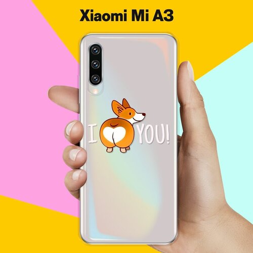 Силиконовый чехол Love Корги на Xiaomi Mi A3 силиконовый чехол love корги на xiaomi mi 9