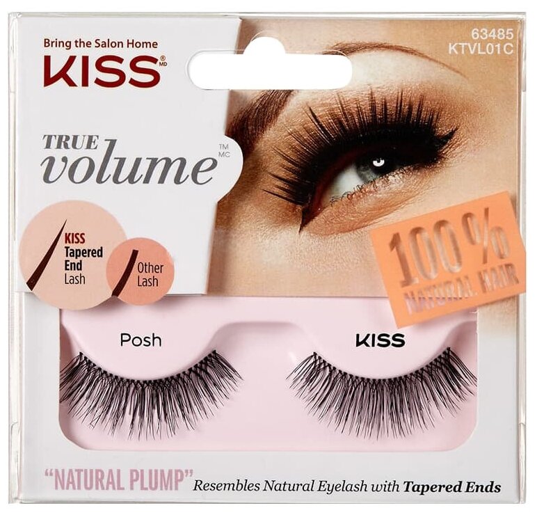 Kiss True Volume Накладные ресницы Lash Posh KTVL01C