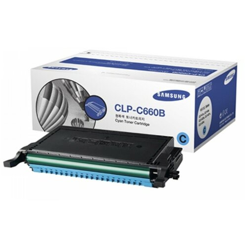 Картридж Samsung CLP-C660B, 5000 стр, голубой тонер samsung clp 500 510 610nd 615 620 660n 670 clx 6200 6210 6220 6240 xerox phaser 6100 master cyan 210г банка 5к