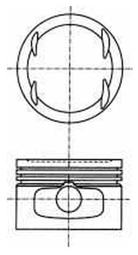 NURAL 87-307807-10 Поршень в комплекте