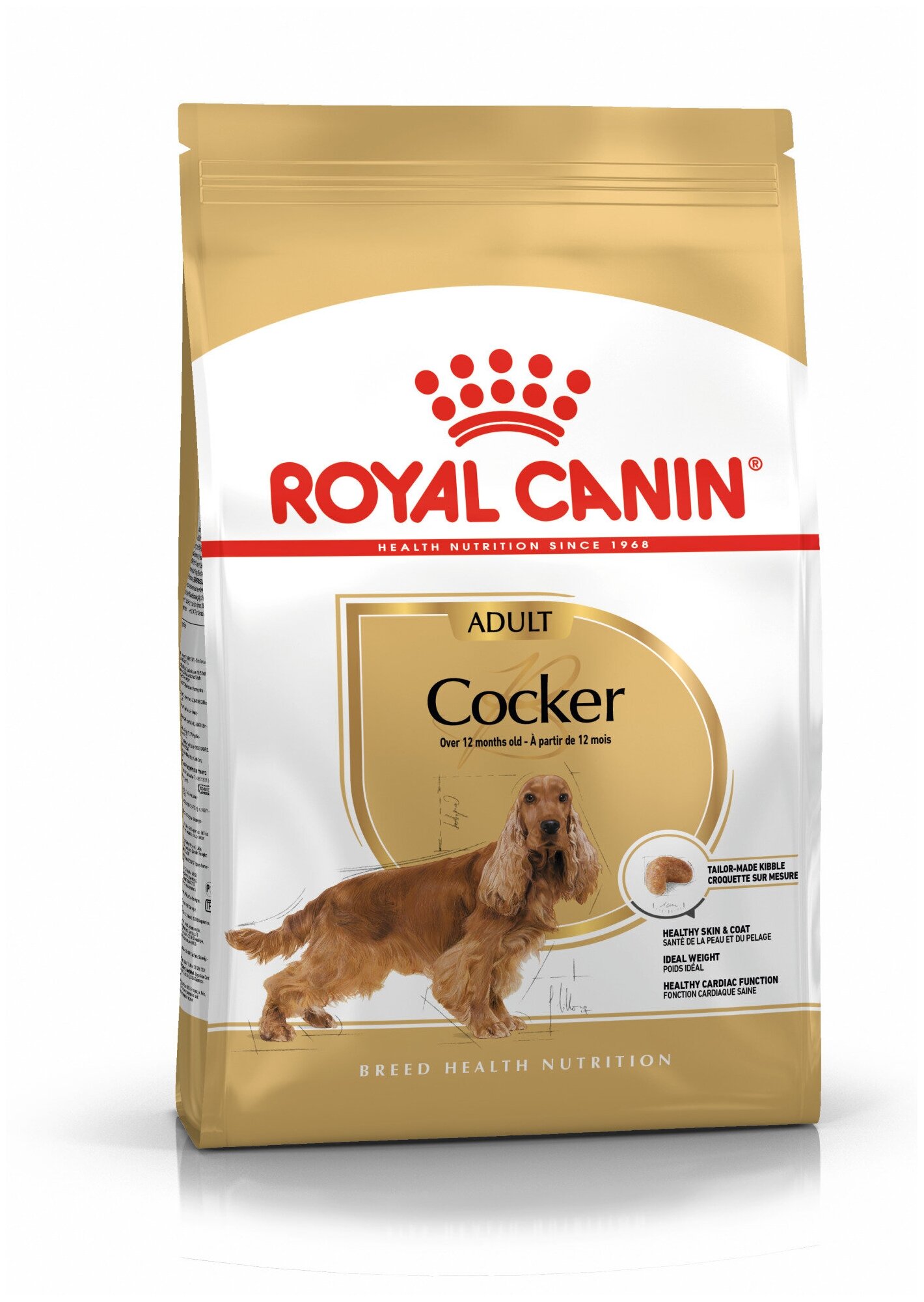 Корм сухой ROYAL CANIN полнорационный для собак породы английский или американский кокер спаниель 3 кг х 5 шт