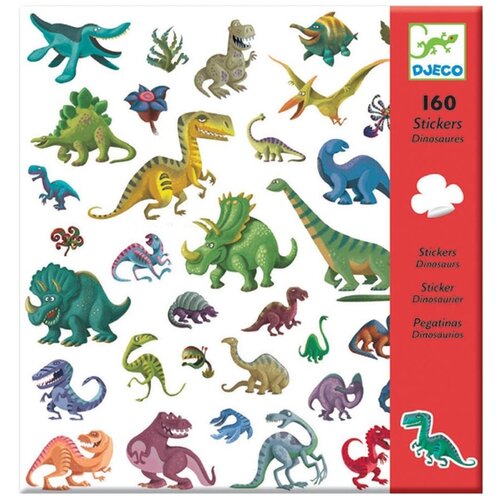DJECO Наклейки Динозавры, 160 шт. (08843) 160 шт.