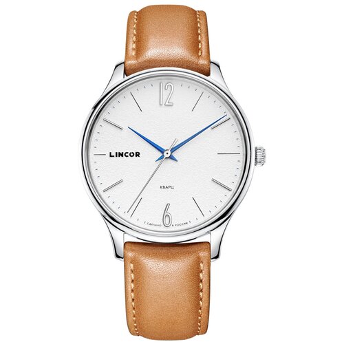 Наручные часы LINCOR Lincor, серебряный, бежевый часы lincor 1290s3b2