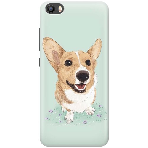 фото Cиликоновый чехол на xiaomi mi 5 / сяоми ми 5 с принтом "корги" gosso