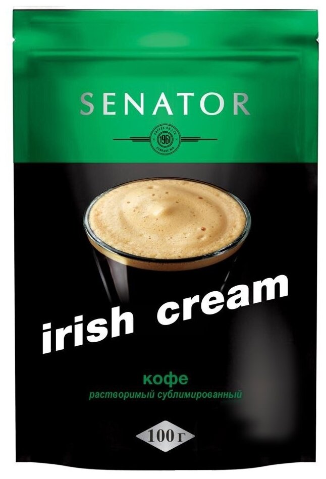 Кофе растворимый сублимированный Senator Irish Cream, пакет 100 гр