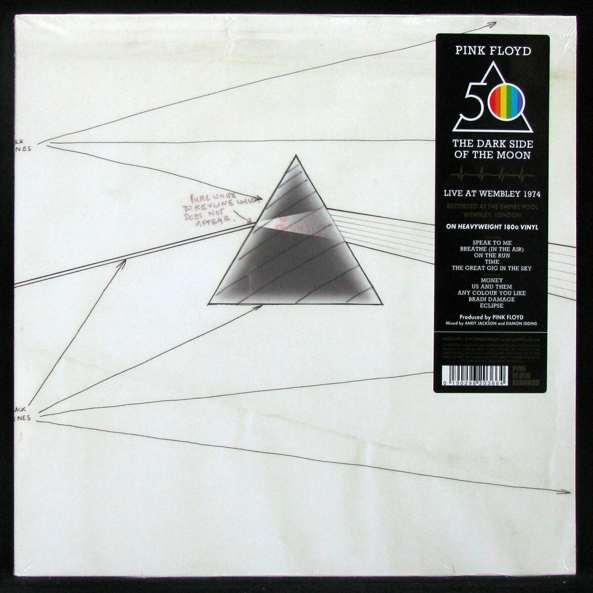 Виниловая Пластинка Pink Floyd, The Dark Side Of The Moon (Live At Wembley 1974) (0190296203664) Warner Music - фото №13