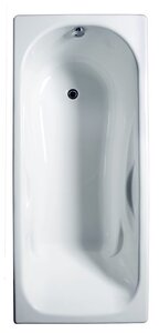 Ванна Универсал Сибирячка 170x75, чугун, глянцевое покрытие, белый