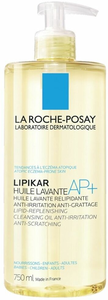 La Roche Posay Липикар АП+ масло очищающее для ванны и душа 750мл