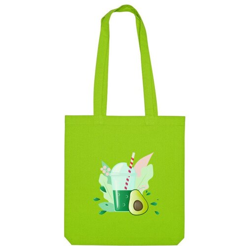 Сумка шоппер Us Basic, зеленый сумка авокадо смузи ярко синий
