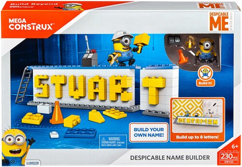 Конструктор Mega Construx Despicable Me DRV32 Именная табличка, 230 дет.