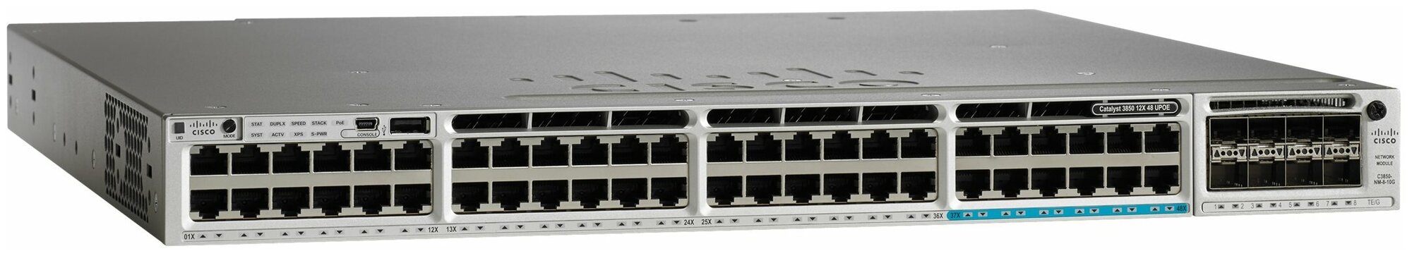 Коммутатор Cisco WS-C3850-12X48U-E