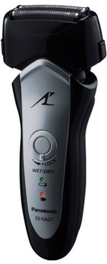 Бритва сетчатая Panasonic ES-GA21 реж. эл:3 питан: аккум. черный/серый