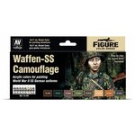 Набор акриловых красок Vallejo Model Color Set - Waffen SS Camouflage 70180 (8 красок по 17 мл) - изображение