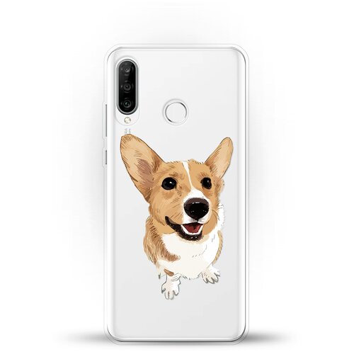 фото Силиконовый чехол хороший корги на huawei nova 4e andy & paul