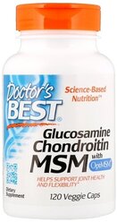 Doctor's Best Glucosamine Chondroitin Msm with OptiMSM 120 капсул