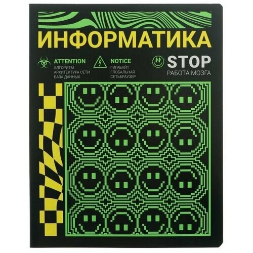 Тетрадь предметная Неоновый смайл, 48 листов в клетку Информатика, обложка мелованный картон, неоновая краска тетрадь предметная неоновый смайл 48 листов в клетку химия обложка мелованный картон неоновая краска блок 65 г м