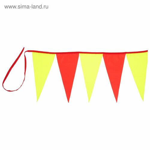 Флажная лента длина 5 м 15х30см цвет микс 1291₽