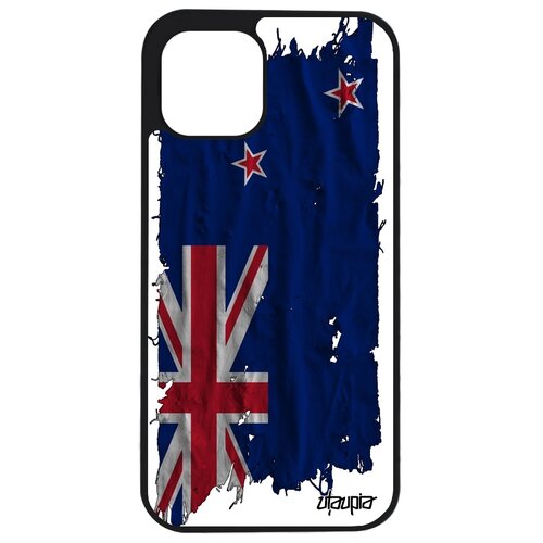 фото Чехол для мобильного iphone 12 pro, "флаг новой зеландии на ткани" страна государственный utaupia