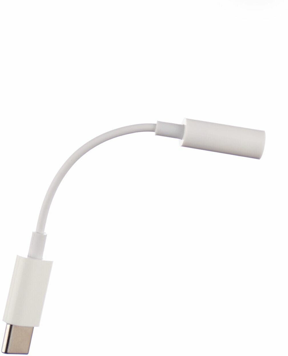 Переходник с Type-C на наушники / адаптер USB-C - 3.5 mm jack / белый в коробке