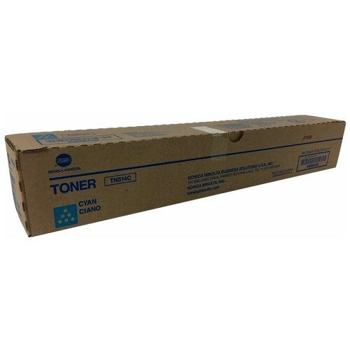 Картридж Konica Minolta TN-514C, 26000 стр, голубой тонер картридж cpt nf11 tn 514c для konica minolta bizhub c458 558 658 cet cyan 513г 26000 стр cet7793