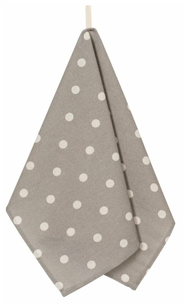 Полотенце кухонное Grey polka dot, горох, серый; размер: 45 х 60