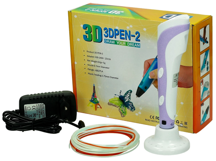 3D Ручка с LCD дисплеем 2 поколение (3D PEN)