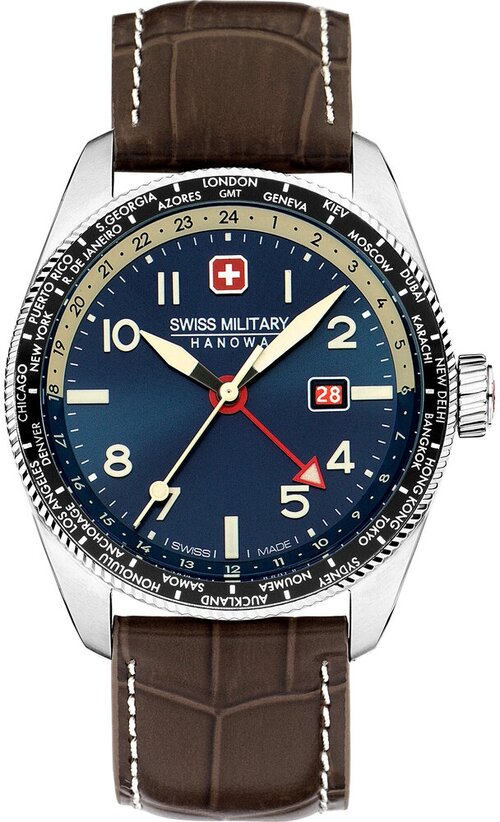 Наручные часы Swiss Military Hanowa Air SMWGB0000506, синий, коричневый