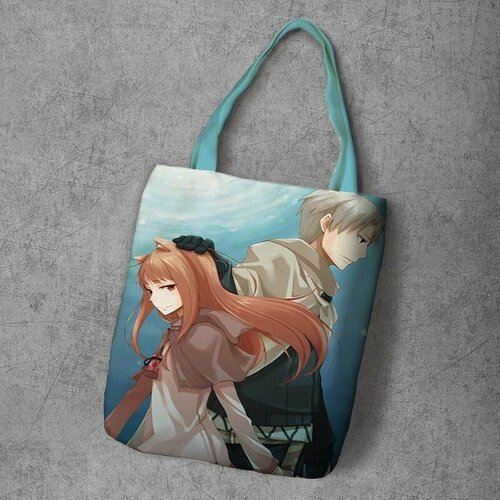 фото Сумка шоппер anime dakimakura, фактура рельефная, мультиколор