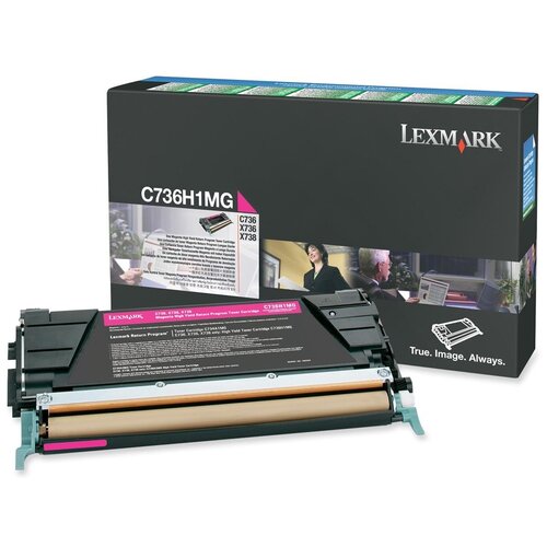 Картридж Lexmark C736H1MG, 10000 стр, пурпурный