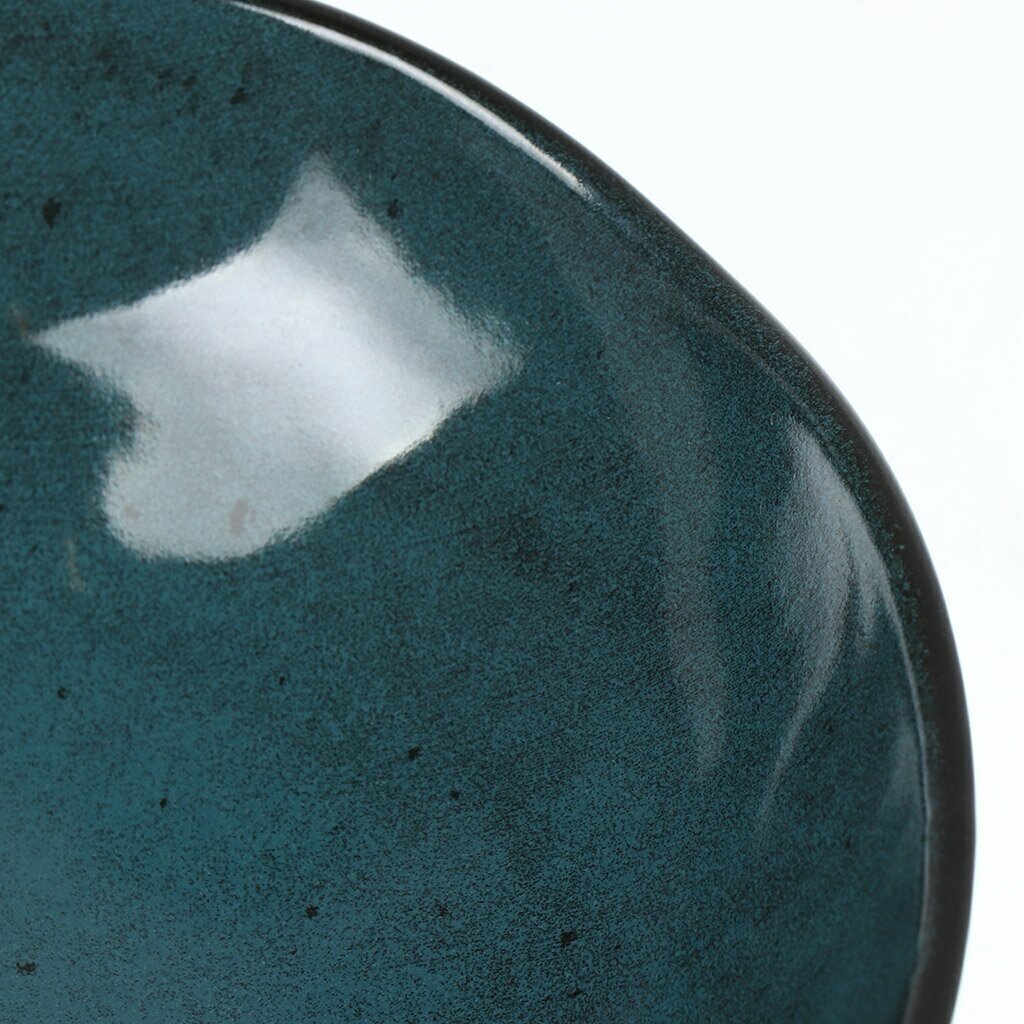 Тарелка суповая, керамика, 22 см, Stone Turquoise, Fioretta, TDP572