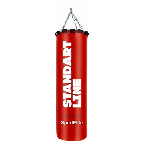 Мешок боксерский SportElite STANDART LINE 120см, d-34, 45кг, красный мешок боксерский sportelite standart line 120см d 40 55кг синий