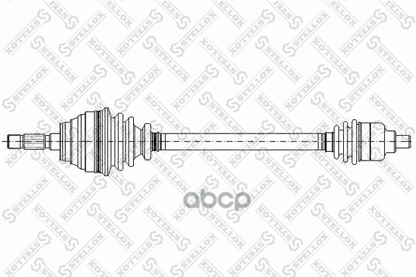 158 1027-Sx_привод Правый! 758Mm, 21566 Renault Megane/Scenic 1.4-2.0 96> Stellox арт. 158 1027-SX