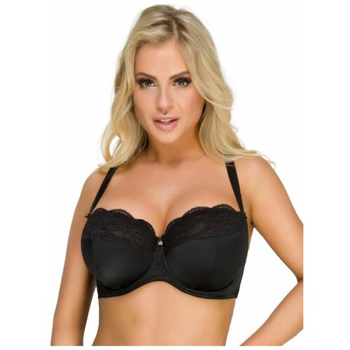 фото Бюстгальтер alles nero pu, размер 75e, черный