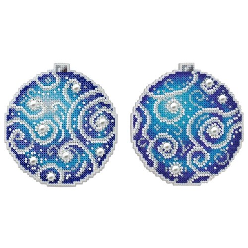 фото Набор для вышивания крестиком жар-птица "узоры зимы", 9*9 см