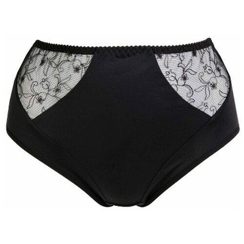 фото Milavitsa трусы слипы высокой посадки classic elegant, размер 114, черный