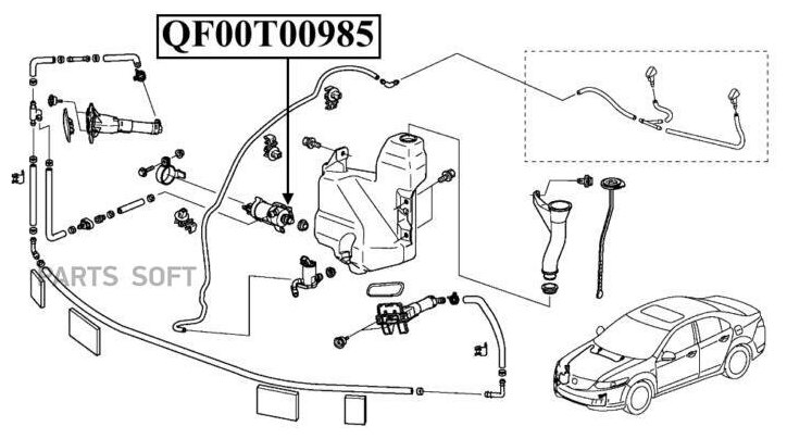 Мотор Омывателя QUATTRO FRENI арт. QF00N00090