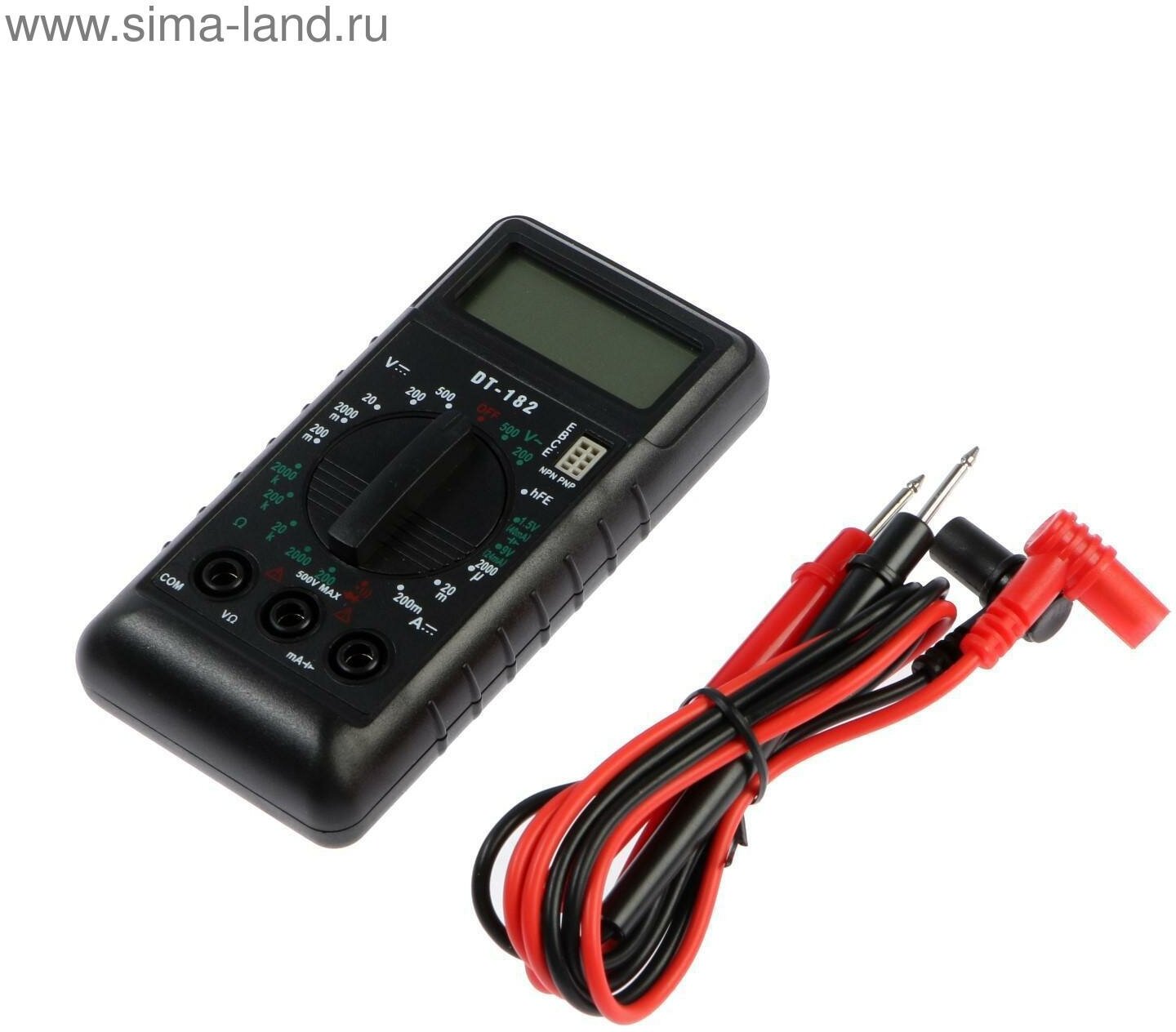 Мультиметр mini, DT-182, ACV/DCV, DCA, 200-200MΩ, проверка батареек 1.5 и 9V