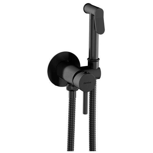 Смеситель для биде RedBlu by Damixa Option 217000000 монтируемый в стену с гигиеническим душем, черный