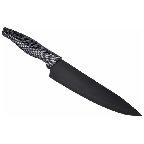 фото Шеф-нож satoshi kitchenware карбон, лезвие 17.5 см, черный