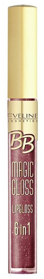 Eveline Cosmetics Блеск для губ BB Magic Gloss Lipgloss 6 в 1, 598 бордовый