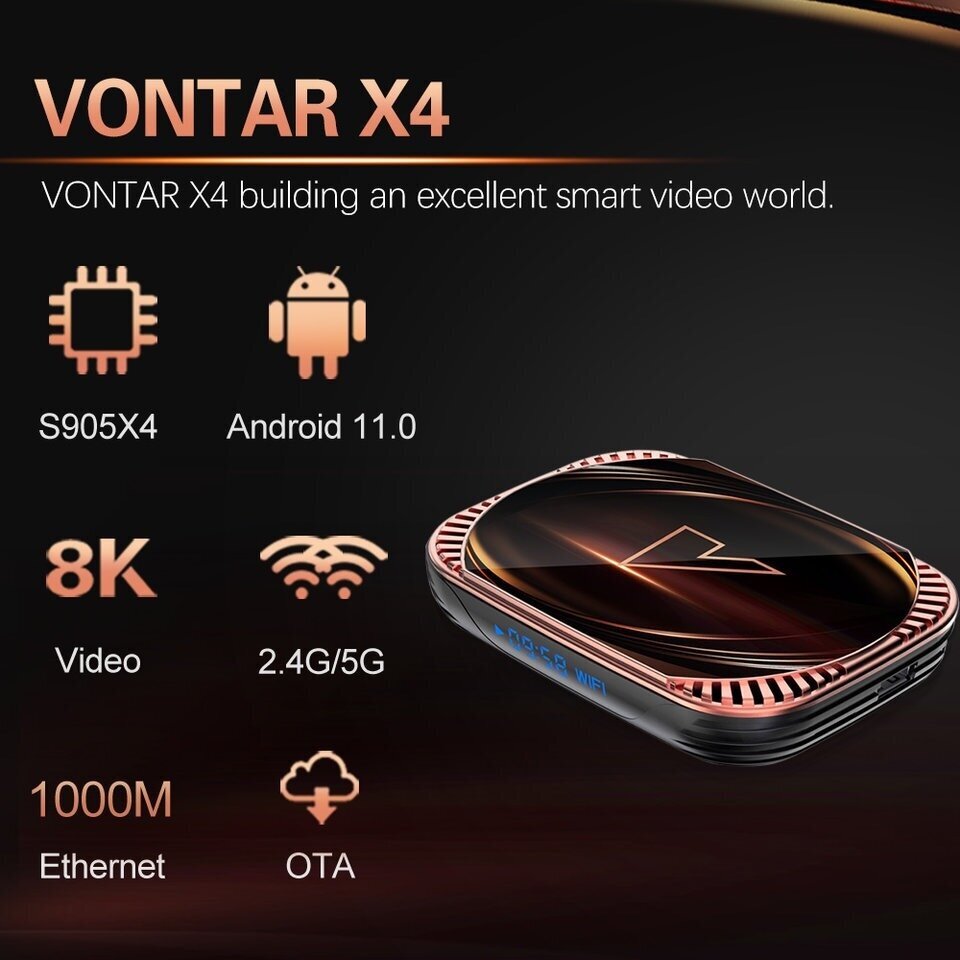 Android TV приставка Vontar X4 4/32Гб