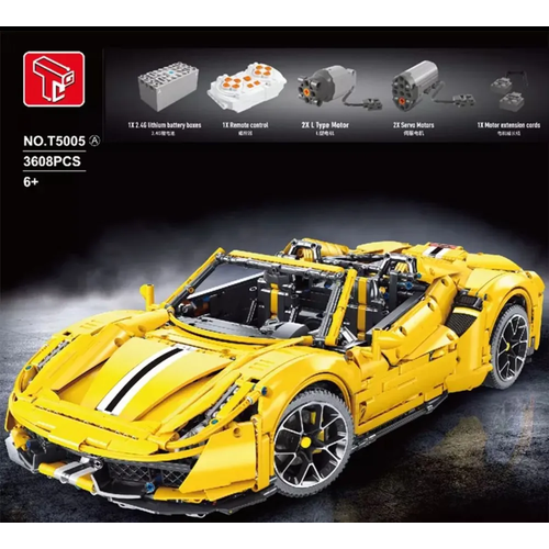 фото Конструктор/ technic/ гоночная машина ferrari 488/ 3608 деталей toys