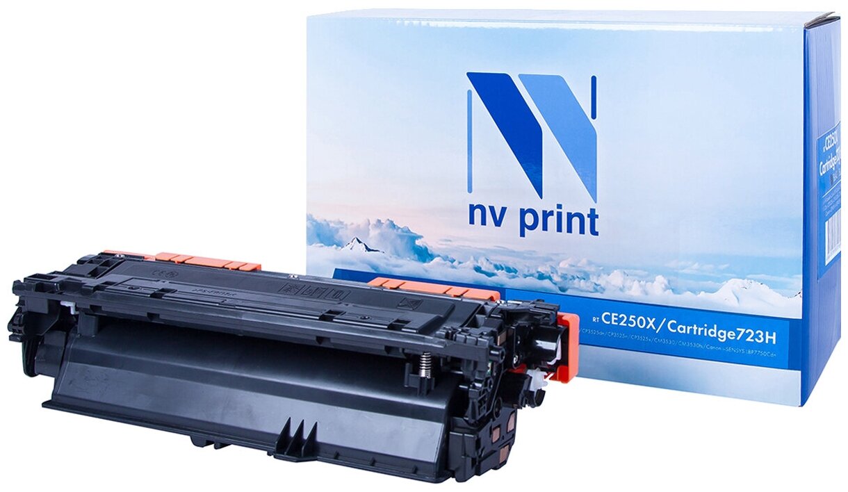 Картридж NV Print CE250X/723H Black для HP и Canon, 10500 стр, черный