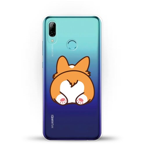 фото Силиконовый чехол корги лежит на huawei p smart (2019) andy & paul