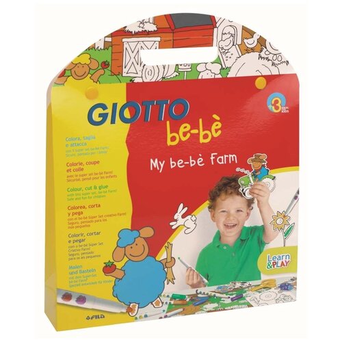 фото Giotto my be-be farm набор фломастеров 12 шт. с раскраской (465600)