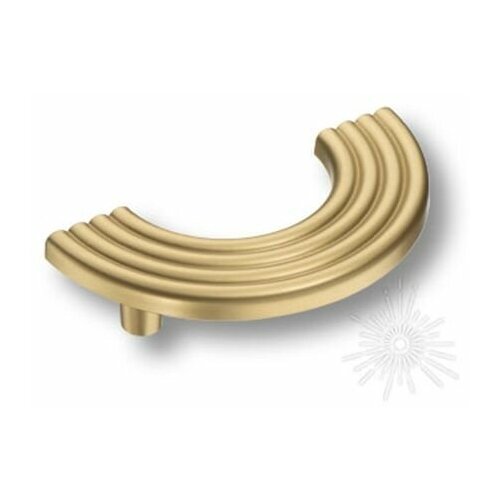 Ручка мебельная для шкафа, полированная латунь 96 мм