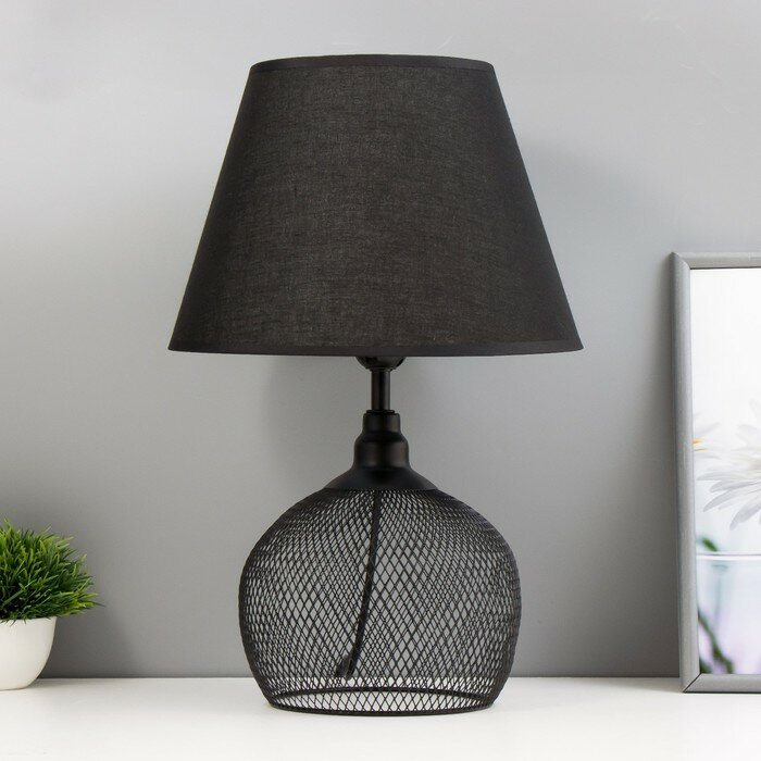 фото Настольная лампа "Лофт" E27 40Вт черный 22х22х41 см 9497180