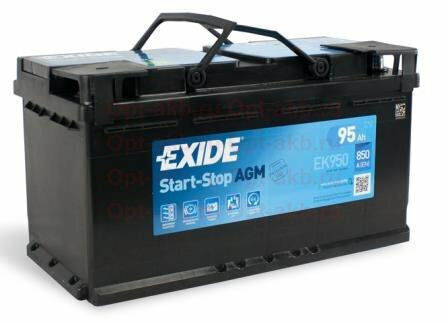 Аккумулятор легковой "EXIDE" Start-Stop AGM 95Ач о/п L5 - фото №9