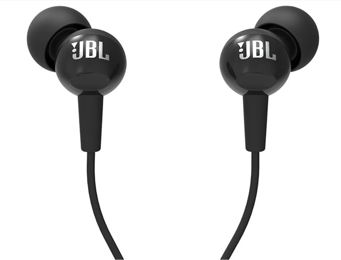 Наушники JBL C100SI, mini jack 3.5 mm, черный